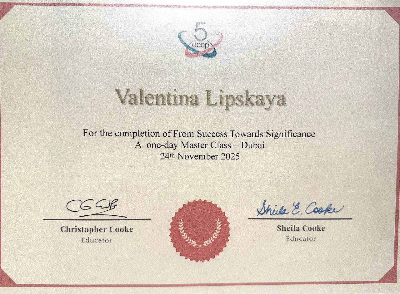 From Success Towards Significance (Дубай)